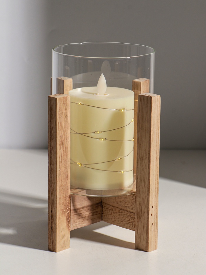 Подсвечник на 1 свечу «Рустик», d=9 см, 16×16×21 см