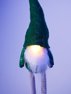 Светодиодная фигура «Гном в зелёном» 42 см, текстиль, 1 LED, от батареек AG10×3, свечение тёплое белое - Фото 2