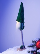 Светодиодная фигура «Гном в зелёном» 42 см, текстиль, 1 LED, от батареек AG10×3, свечение тёплое белое - Фото 3