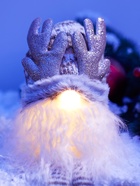 Фигура текстиль «Гном лосяш» 33 см, 1 LED, от батареек AG13×3, свечение тёплое белое - фото 7628367