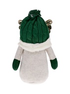 Фигура текстиль «Гном лосяш в зелёном» 33×12×18 см, 1 LED, от батареек AG13×3, свечение тёплое белое - фото 7628391