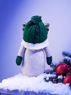 Фигура текстиль «Гном лосяш в зелёном» 33×12×18 см, 1 LED, от батареек AG13×3, свечение тёплое белое - фото 7628383