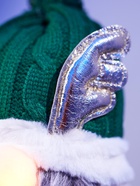 Фигура текстиль «Гном лосяш в зелёном» 33×12×18 см, 1 LED, от батареек AG13×3, свечение тёплое белое - фото 7628384