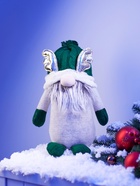 Фигура текстиль «Гном лосяш в зелёном» 33×12×18 см, 1 LED, от батареек AG13×3, свечение тёплое белое - фото 7628386