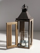 Подсвечник на 1 свечу «Фонарь, окна с рейками», d=7.3 см, 11.2×11.2×34 см - Фото 5