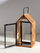 Набор подсвечников дерево «Дом с панорамным окном», 2 шт. - Фото 5