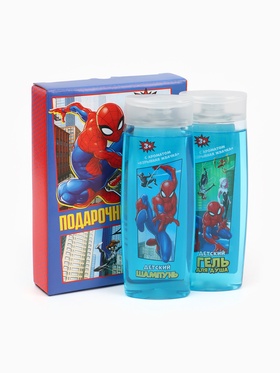 Подарочный набор: гель для душа 250 мл, шампунь 250 мл, Человек-паук