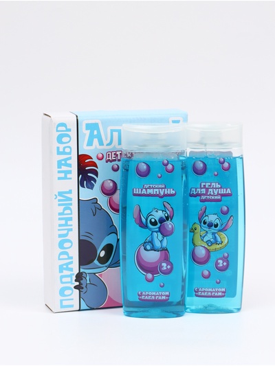 Подарочный набор: гель для душа 250 мл, шампунь 250 мл, Стич