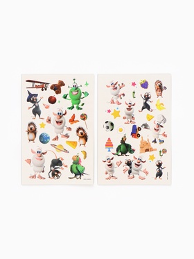 Детские переводные татуировки «Весёлые ребята», набор 2 листа