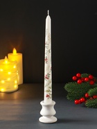 Свеча античная новогодняя, 255×22 мм, с декором, зимняя - Фото 3
