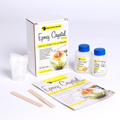 УЦЕНКА Ювелирная прозрачная смола Epoxy Crystal PLU 62 г