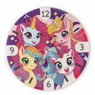 УЦЕНКА Алмазная мозаика на часах "Единорожки" МОДЕЛЬ SCH123 10962474