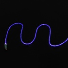 УЦЕНКА Кабель MYBIT, Lightning - USB, динамическая LED подсветка, 2 А, 1 м, только зарядка - Фото 5