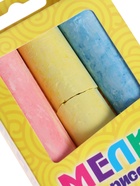 УЦЕНКА Мелки для рисования цвета: желтый, синий, красный, набор 3 шт. 81гр - Фото 12