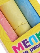 УЦЕНКА Мелки для рисования цвета: желтый, синий, красный, набор 3 шт. 81гр - Фото 6