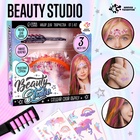 УЦЕНКА ШКОЛА ТАЛАНТОВ Набор с мелками для волос + тату «Beauty studio» 10962574
