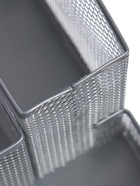 УЦЕНКА Подставка для канцелярских мелочей 4 отделения сетка металл серая 10962623