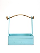 УЦЕНКА Набор кашпо деревянных 3 в 1 (29×18×33.5; 25.5×15×30; 20×12×23) «Аром», серо-голубой 1096263 10962635