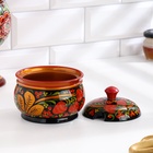 УЦЕНКА Сахарница «Ягодка», большая, 400 мл, 13×15 см, хохлома - Фото 3