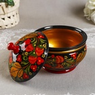 УЦЕНКА Сахарница «Ягодка», большая, 400 мл, 13×15 см, хохлома - Фото 4