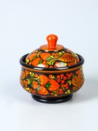 УЦЕНКА Сахарница «Ягодка», большая, 400 мл, 13×15 см, хохлома - Фото 5