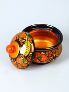 УЦЕНКА Сахарница «Ягодка», большая, 400 мл, 13×15 см, хохлома - Фото 6