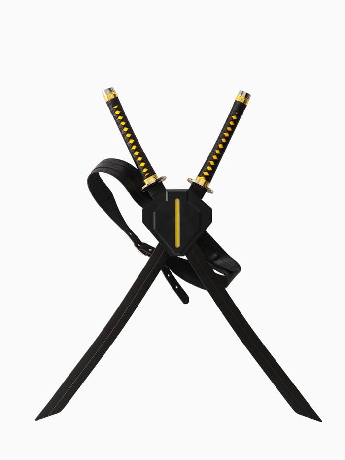 Макет оружия «Сувенирные парные катаны», заплечные, 86.5×72×7.5 см - Фото 1