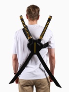 Сувенирное оружие "Парные катаны" заплечные 86,5х72х7,5 см - фото 61954449