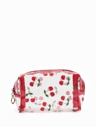 Косметичка женская «Вишенка», для бассейна, на молнии, прозрачная - фото 61954469