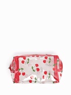 Косметичка женская «Вишенка», для бассейна, на молнии, прозрачная - фото 61954472