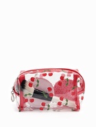 Косметичка женская «Вишенка», для бассейна, на молнии, прозрачная - фото 61954473