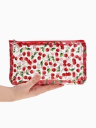 Косметичка женская Cherry lady, для бассейна, на молнии, прозрачная, красная - Фото 3