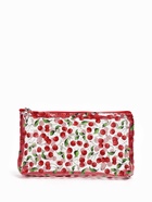 Косметичка женская Cherry lady, для бассейна, на молнии, прозрачная, красная - Фото 5