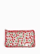 Косметичка женская Cherry lady, для бассейна, на молнии, прозрачная, красная - фото 61954479