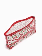 Косметичка женская Cherry lady, для бассейна, на молнии, прозрачная, красная - Фото 4