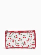Косметичка женская Cherries, для бассейна, прямоугольная, прозрачная - Фото 7