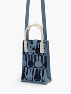 Сумка для телефона «Зайчики», на кнопке, с длинным ремнём, синяя - Фото 4