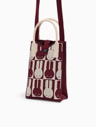 Сумка для телефона «Зайчики», на кнопке, с длинным ремнём, красная - Фото 4