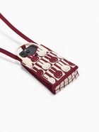 Сумка для телефона «Зайчики», на кнопке, с длинным ремнём, красная - Фото 8