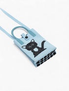 Сумка для телефона «Котик», на кнопке, с длинным ремнём, голубая - Фото 7