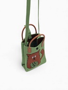 Сумка для телефона «Кот», на кнопке, с длинным ремнём, зелёная - фото 61954517