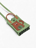 Сумка для телефона «Кот», на кнопке, с длинным ремнём, зелёная - Фото 7