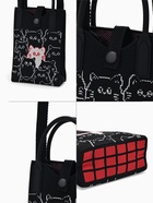 Сумка для телефона «Котики», на кнопке, с длинным ремнём, чёрная - Фото 2