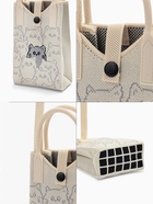 Сумка для телефона «Котейки», на кнопке, с длинным ремнём, белая - фото 61954529