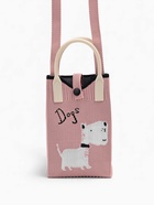 Сумка для телефона «Собачка», на кнопке, с длинным ремнём, розовая - Фото 1