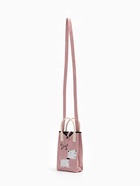 Сумка для телефона «Собачка», на кнопке, с длинным ремнём, розовая - фото 61954548