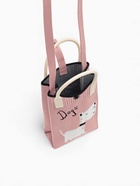 Сумка для телефона «Собачка», на кнопке, с длинным ремнём, розовая - Фото 6