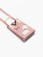 Сумка для телефона «Собачка», на кнопке, с длинным ремнём, розовая - Фото 7