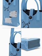 Сумка для телефона «Пёсик», на кнопке, с длинным ремнём, голубая - фото 61954553