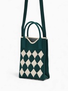 Сумка для телефона «Ромбы», на кнопке, с длинным ремнём, зелёная - Фото 4